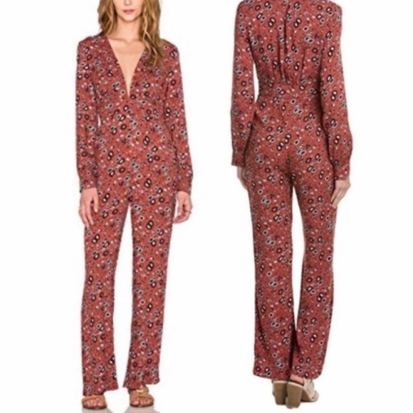 Free People Floral jumpsuit 💢Host Pick!💢 - Picture 2 of 9